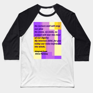 Price of Silence: Elevating Alicia Partnoy Baseball T-Shirt